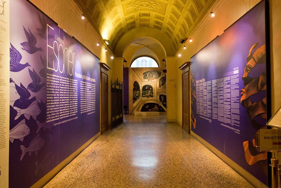 Escher, allestimento mostra