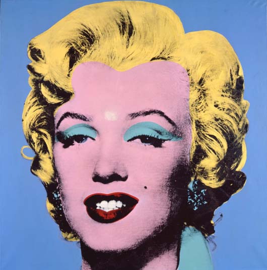 Andy Warhol. Shot Light Blue Marilyn